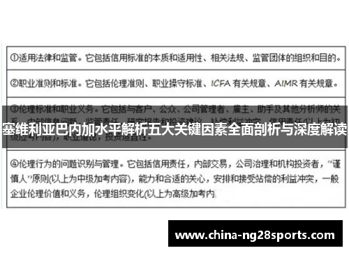 塞维利亚巴内加水平解析五大关键因素全面剖析与深度解读